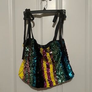 Zara Sequin Glitter tank top xs